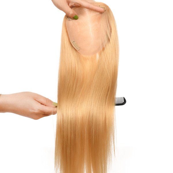 18inch #D1 Full injected silk topper