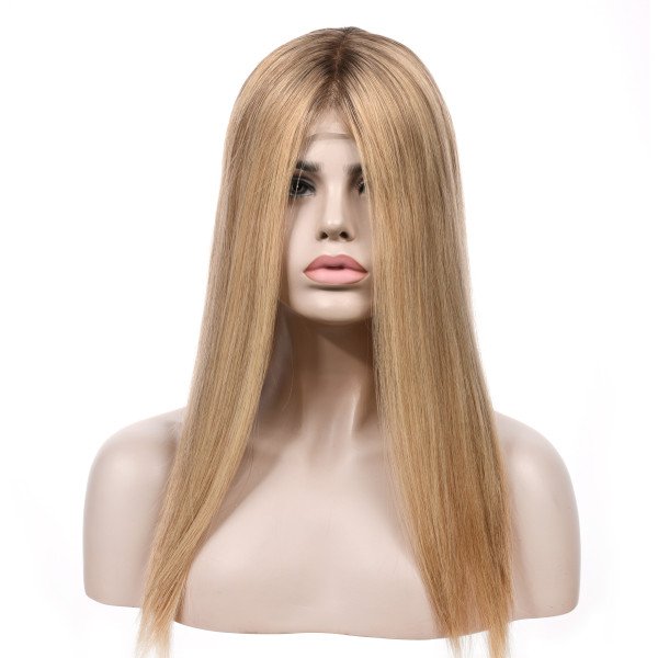 19inch #B62 Fully hand-tied Lace Top wig