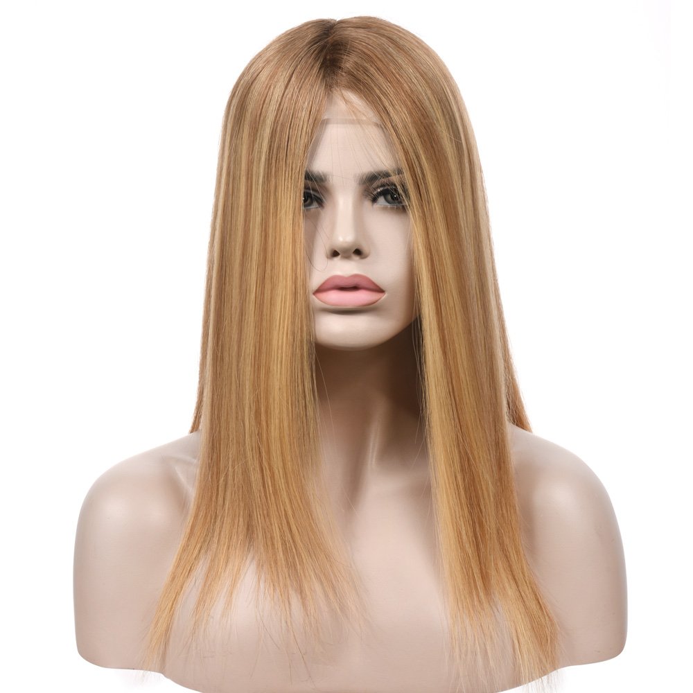 19inch #BXJ Fully hand-tied Lace Top wig