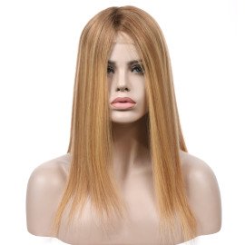 19inch #BXJ Fully hand-tied Lace Top wig