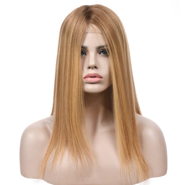 19inch #BXJ Fully hand-tied Lace Top wig