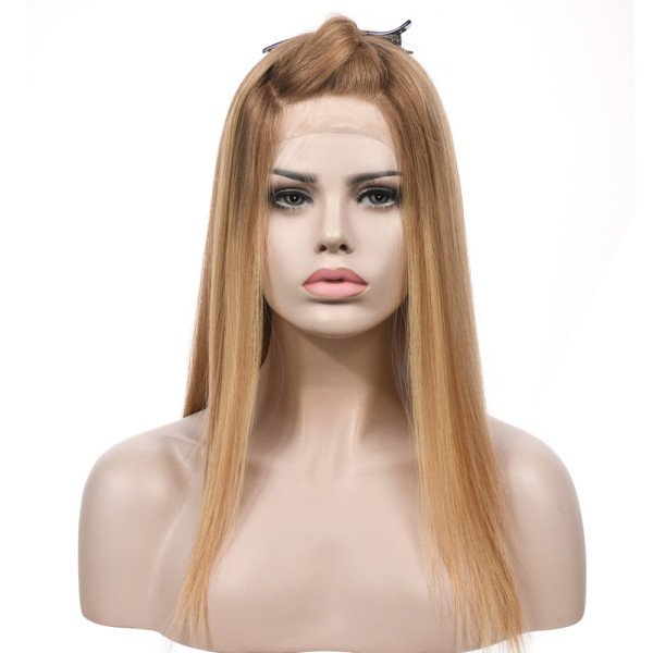 19inch #BXJ Fully hand-tied Lace Top wig