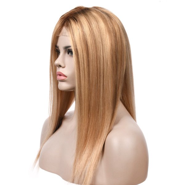 19inch #SIC Fully hand-tied Lace Top wig