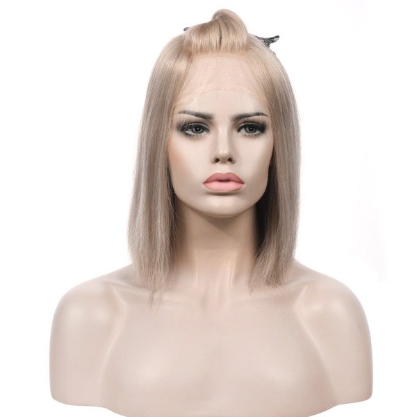 12inch #GREY Lace Top wig 
