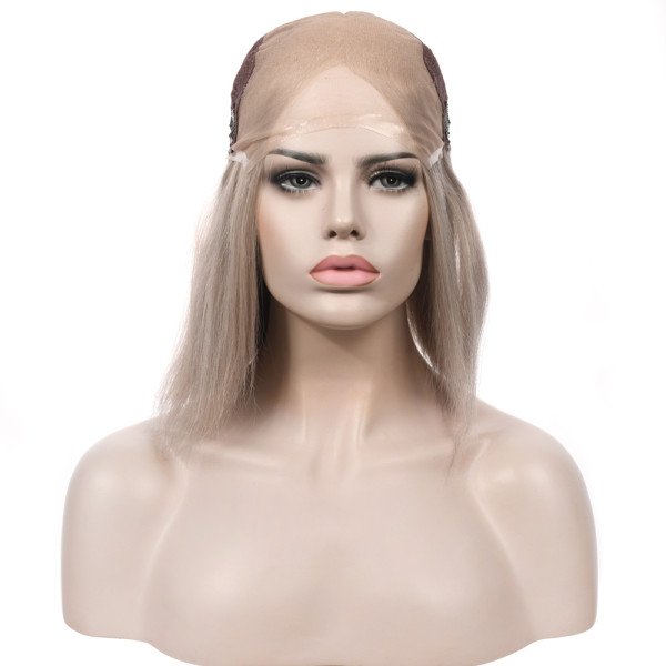 12inch #GREY Lace Top wig 