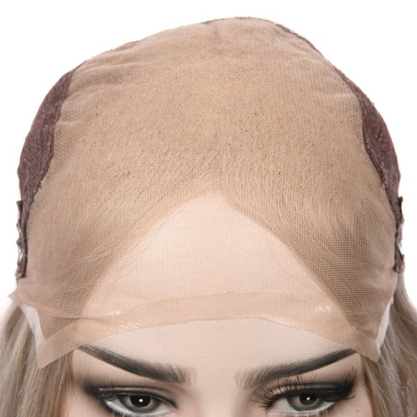 12inch #GREY Lace Top wig 