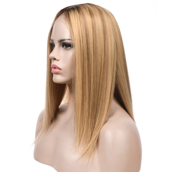 18inch #B62 Silk Top wig