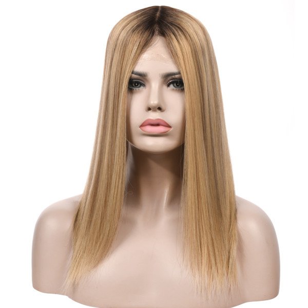 18inch #B62 Silk Top wig