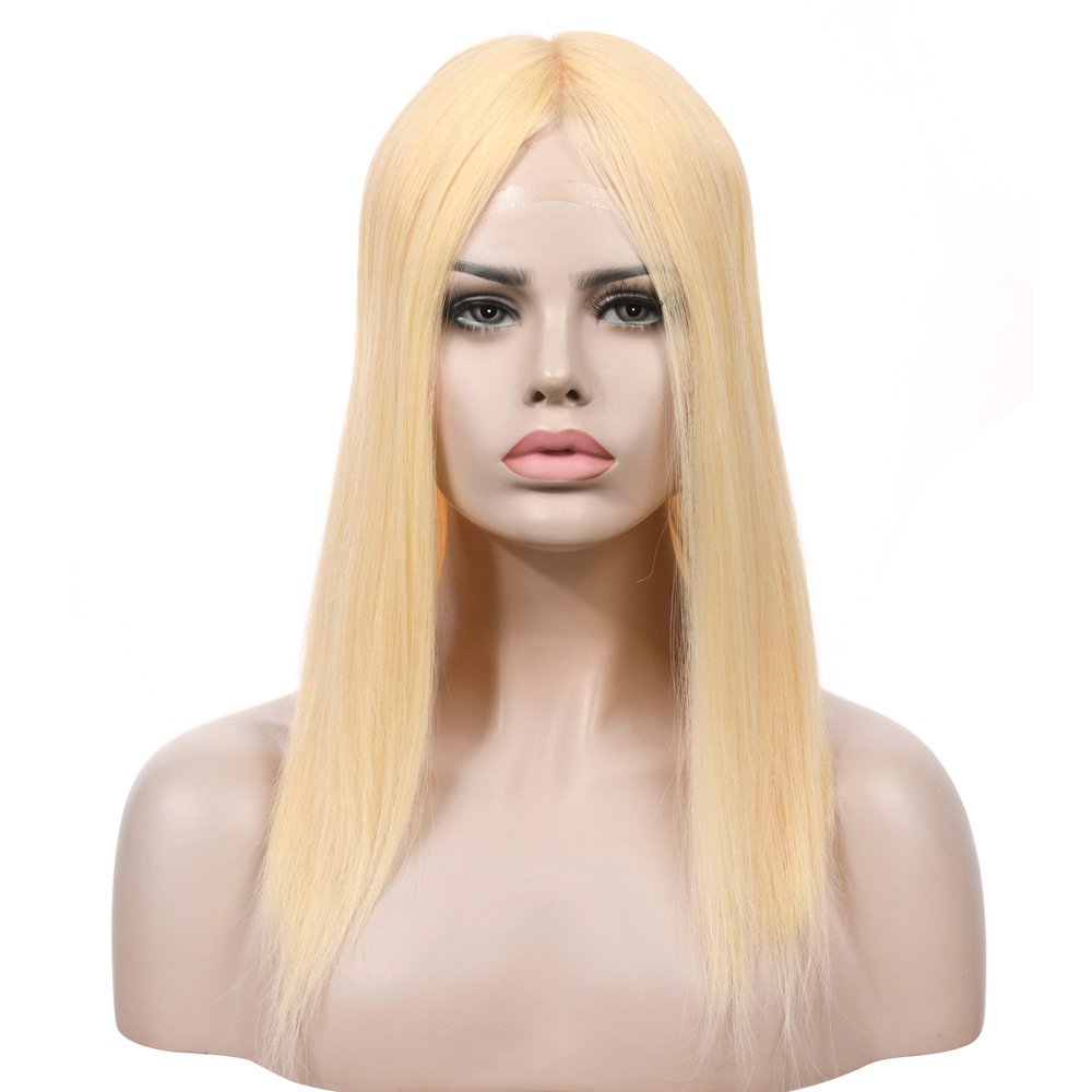 18inch #613 French Drown Silk Top wig