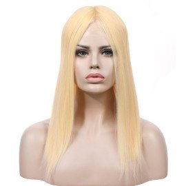 18inch #613 French Drown Silk Top wig