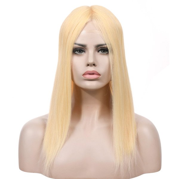 18inch #613 French Drown Silk Top wig