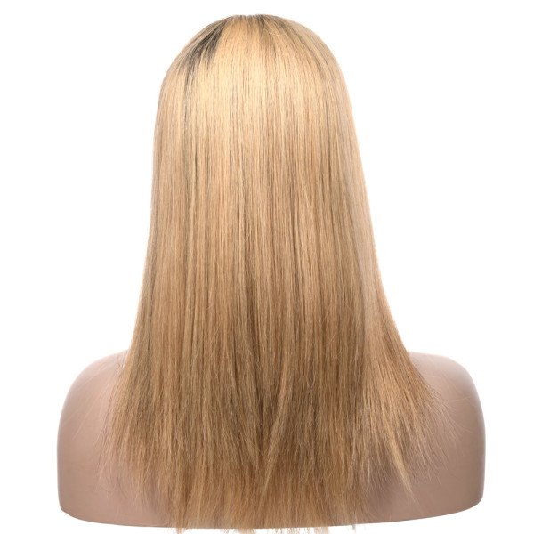 18inch #B62 French Drown Silk Top wig