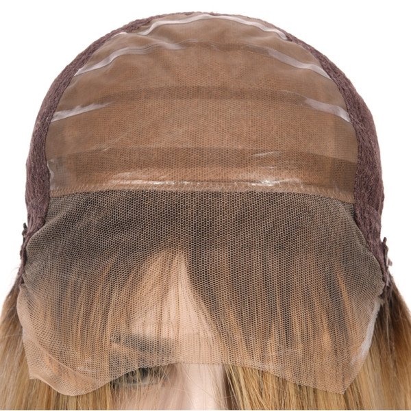 18inch #B62 French Drown Silk Top wig