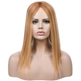 18inch #BXJ French Drown Silk Top wig