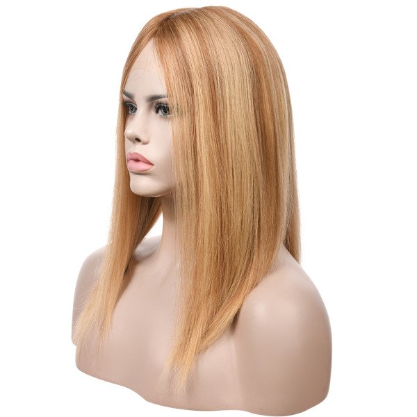 18inch #BXJ French Drown Silk Top wig