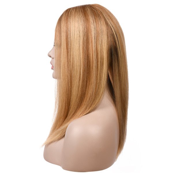 18inch #BXJ French Drown Silk Top wig