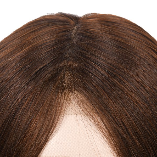 18inch #N4 French Drown Silk Top wig