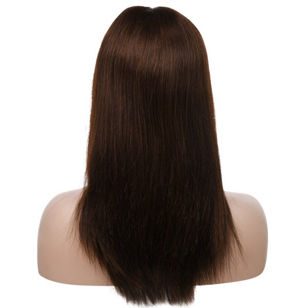 18inch #N4 French Drown Silk Top wig