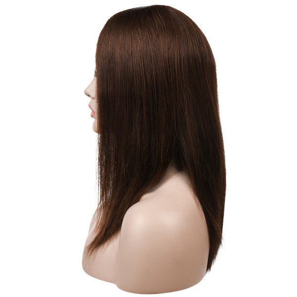 18inch #N4 French Drown Silk Top wig