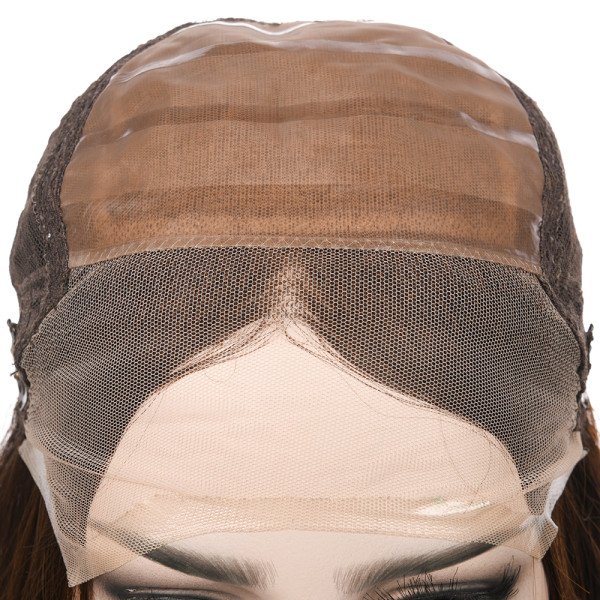 18inch #N4 French Drown Silk Top wig