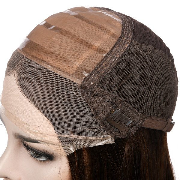 18inch #N4 French Drown Silk Top wig