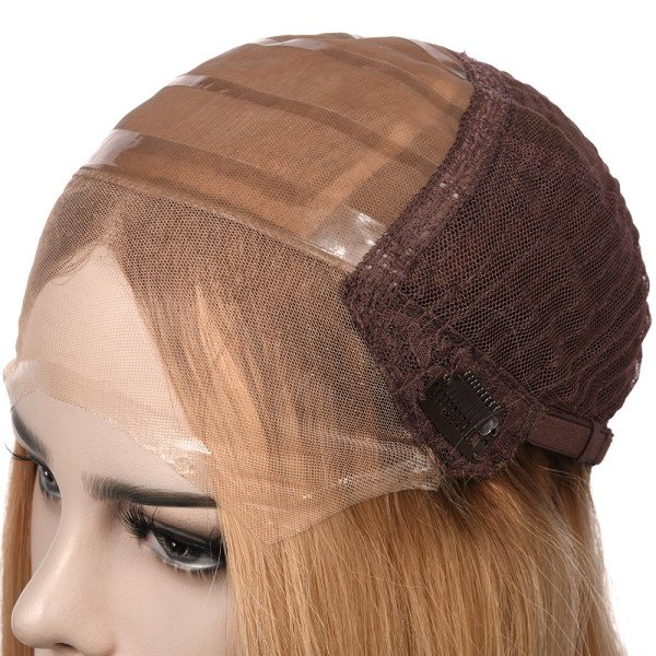 18inch #SU French Drown Silk Top wig