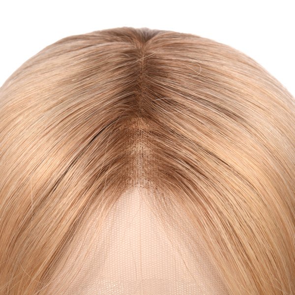 18inch #SU French Drown Silk Top wig