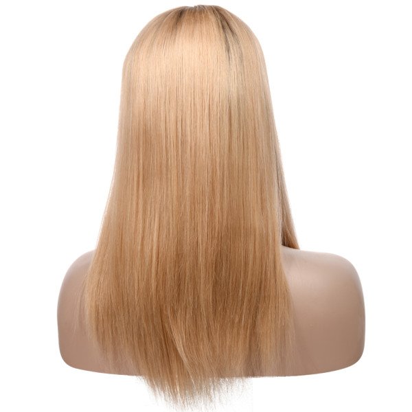 18inch #SU French Drown Silk Top wig