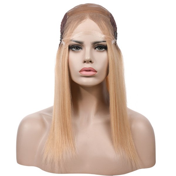 18inch #SU French Drown Silk Top wig