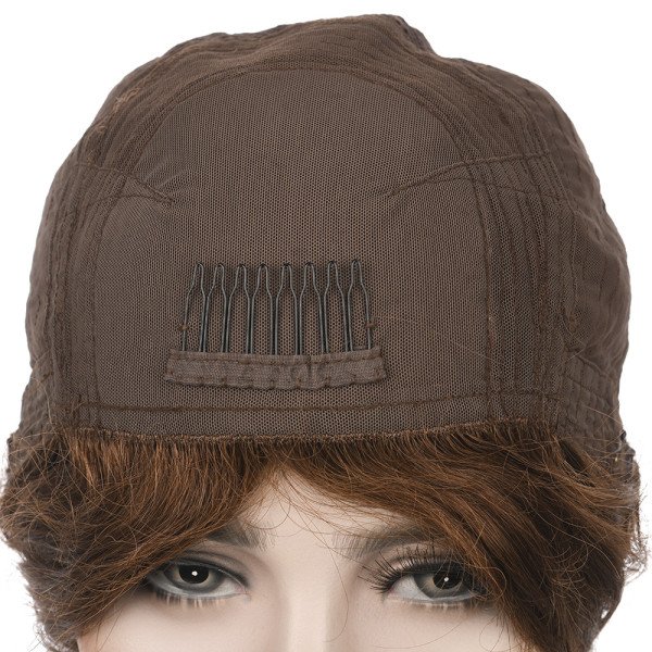 21inch #8  Jewish Silk Top wig 